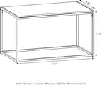 Furinno Camnus Coffee Table Metal Frame Modern