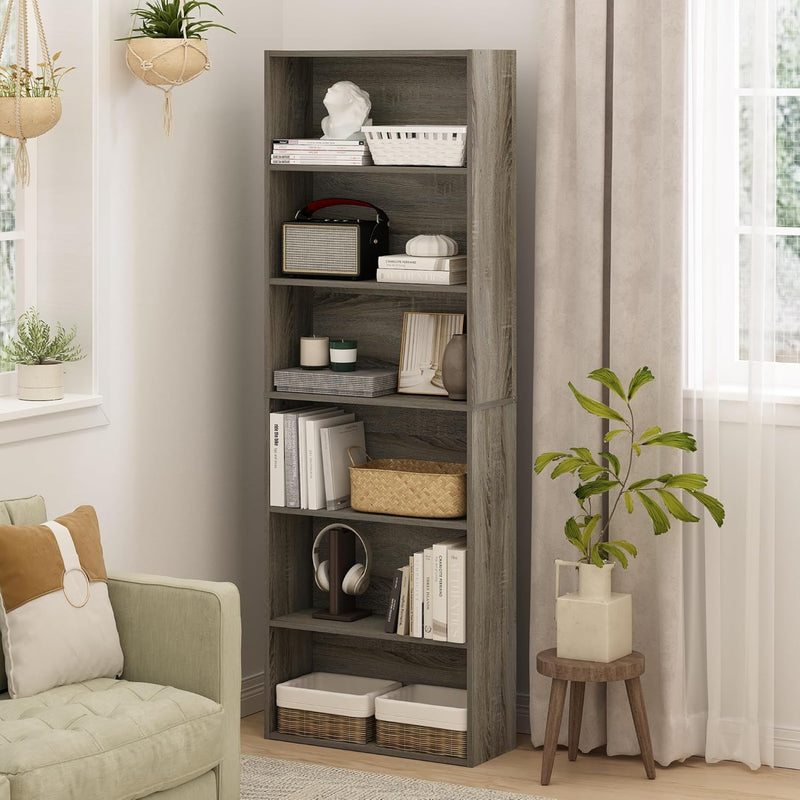 Jaya Simply Home Free Standing 6-Tier Open Storage