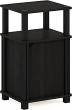 Furinno Just Side Table 3-Tier End with Door (Set of 2)