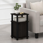 Furinno Just Side Table 3-Tier End with Door (Set of 2)