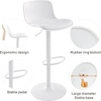 Furniture Polypropylene Bar Stools with Adjustable Height (Set of 2)