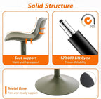 Furniture Polypropylene Bar Stools with Adjustable Height (Set of 2)