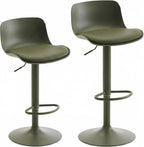 Furniture Polypropylene Bar Stools with Adjustable Height (Set of 2)