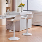 Furniture Polypropylene Bar Stools with Adjustable Height (Set of 2)