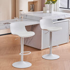 Furniture Polypropylene Bar Stools with Adjustable Height (Set of 2)