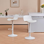 Furniture Polypropylene Bar Stools with Adjustable Height (Set of 2)