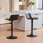 Furniture Polypropylene Bar Stools with Adjustable Height (Set of 2)