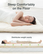 Futon Mattress Foldable Portable Floor Lounger Bed Roll
