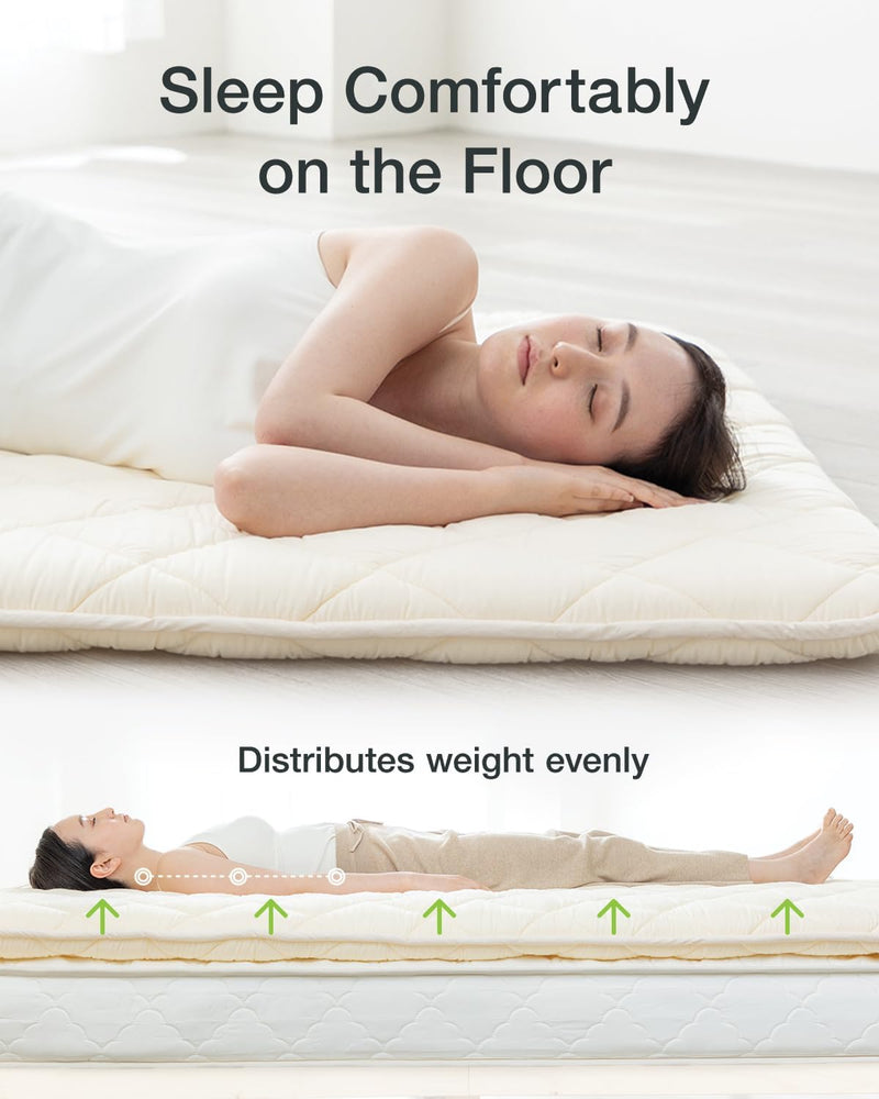 Futon Mattress Foldable Portable Floor Lounger Bed Roll