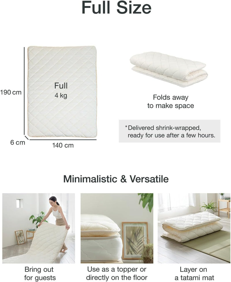 Futon Mattress Foldable Portable Floor Lounger Bed Roll
