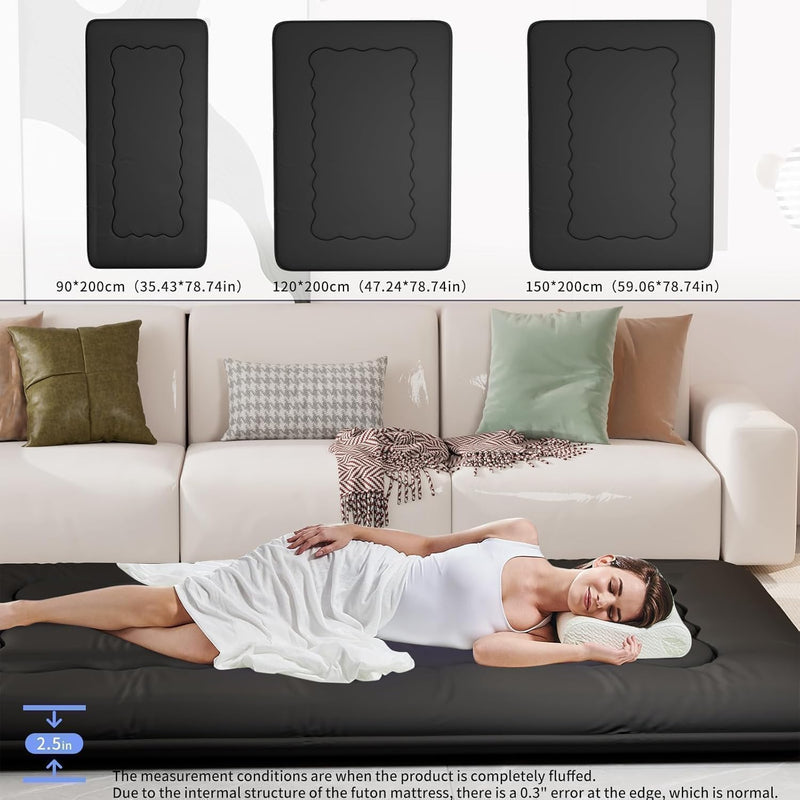 Futon Mattress Foldable Tatami Mat Portable Dormitory Sleeping