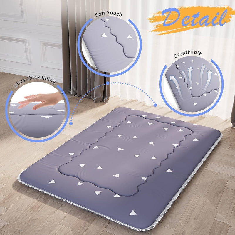 Futon Mattress Foldable Tatami Mat Portable Dormitory Sleeping