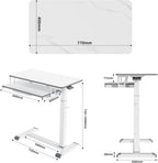 Mobile Standing Desk Upgrade Computer Workstation with Keyboard