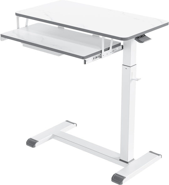 Mobile Standing Desk with Keyboard Tray Height Adjustable
