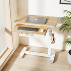 Mobile Standing Desk Upgrade Computer Workstation with Keyboard