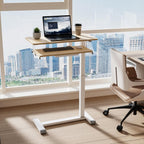 Mobile Standing Desk Upgrade Computer Workstation with Keyboard