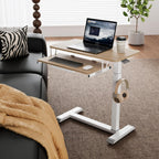 Mobile Standing Desk Upgrade Computer Workstation with Keyboard