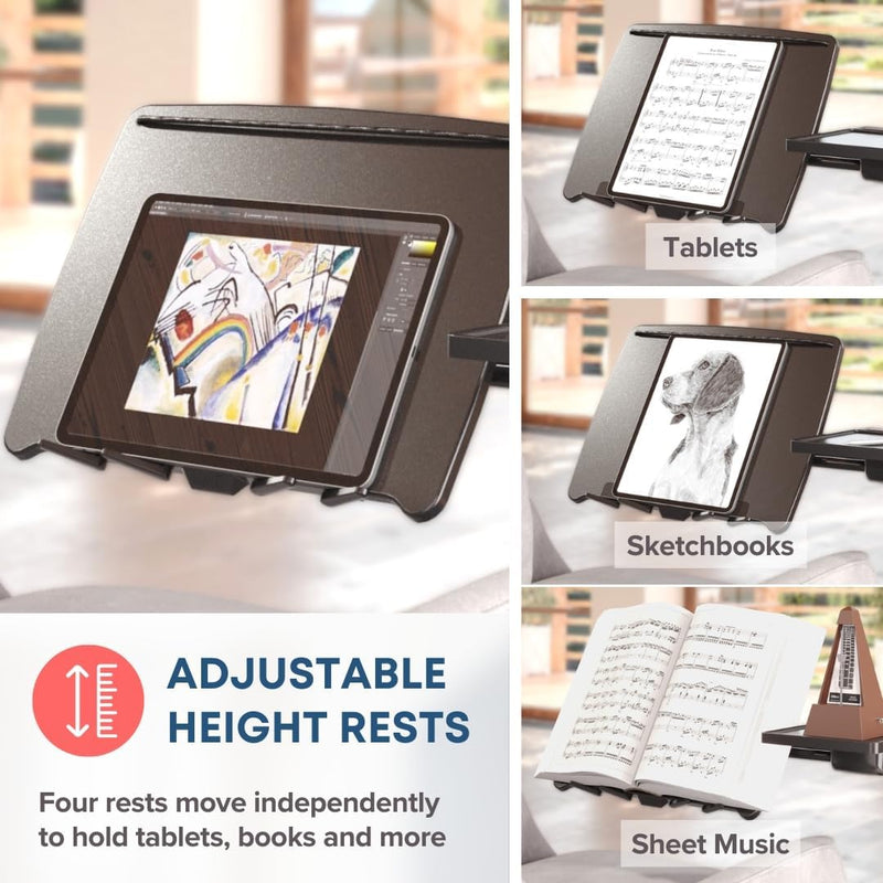 G2 Deluxe Rolling Laptop Stand Height-Adjustable Desk