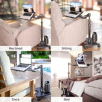 G2 Deluxe Rolling Laptop Stand Height-Adjustable Desk