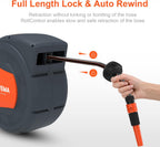 G301-25 Retractable Garden Hose Reel Wall Mounted 25m+2m