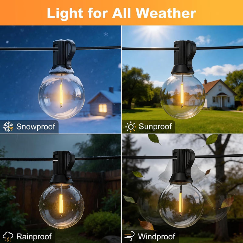 G40 Festoon Lights Outdoor Mains Powered 91.5m App