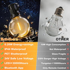 G40 Festoon Lights Outdoor Mains Powered 91.5m App