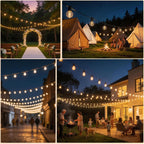 G40 Festoon Lights Outdoor Mains Powered 91.5m App