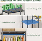 G6 Clothes Rack Heavy Duty Freestanding Garment