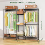 G6 Clothes Rack Heavy Duty Freestanding Garment