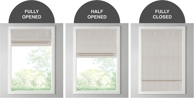 Galen Cordless Roman Shades Fabric Privacy Single Panel