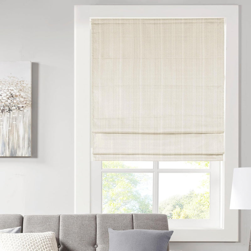 Galen Cordless Roman Shades Fabric Privacy Single Panel