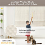 Galen Cordless Roman Shades Fabric Privacy Single Panel