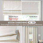 Galen Cordless Roman Shades Fabric Privacy Single Panel