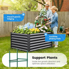 Galvanized Metal Raised Garden Bed Bottomless Planter Box