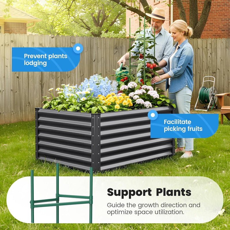 Galvanized Metal Raised Garden Bed Bottomless Planter Box