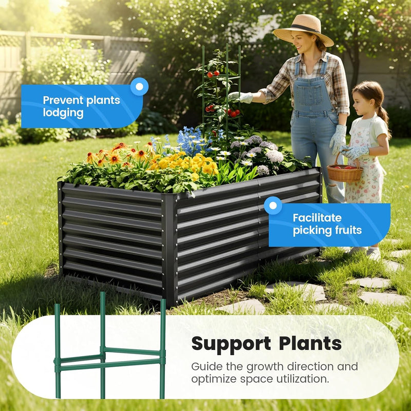 Galvanized Metal Raised Garden Bed Bottomless Planter Box