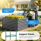 Galvanized Metal Raised Garden Bed Bottomless Planter Box
