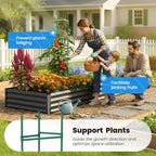 Galvanized Metal Raised Garden Bed Bottomless Planter Box