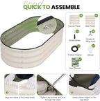 Galvanized Metal Raised Garden Bed Kit (2Pack)
