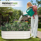 Galvanized Metal Raised Garden Bed Kit (2Pack)