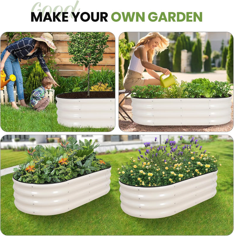 Galvanized Metal Raised Garden Bed Kit (2Pack)