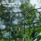 Galvanized Metal Raised Garden Bed with Trellis