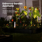 Galvanized Metal Raised Garden Bed with Trellis