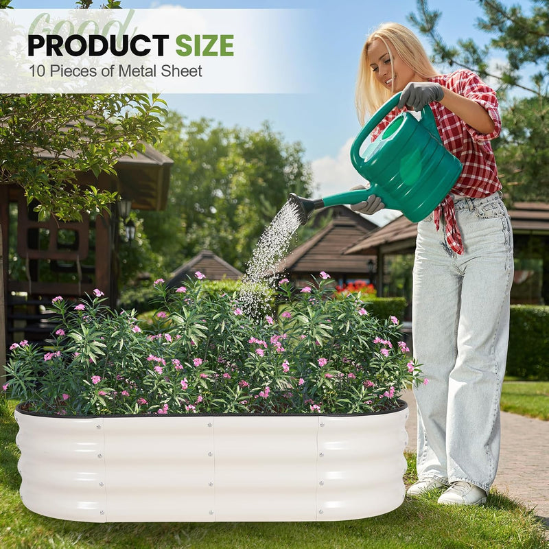 Galvanized Raised Garden Bed Kit 2pcs