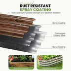 Galvanized Raised Garden Bed Kit 2pcs