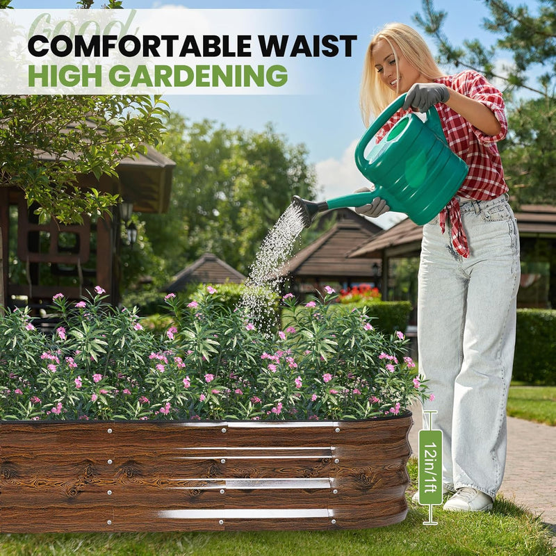 Galvanized Raised Garden Bed Kit 2pcs