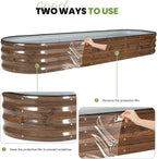 Galvanized Raised Garden Bed Kit 2pcs
