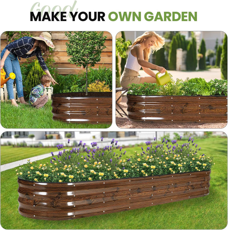 Galvanized Raised Garden Bed Kit 2pcs