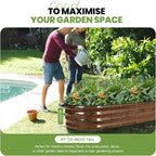 Galvanized Raised Garden Bed Kit 2pcs
