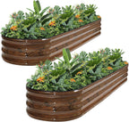 Galvanized Raised Garden Bed Kit 2pcs